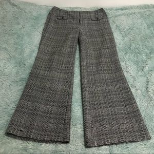 Black and white plaid pants
